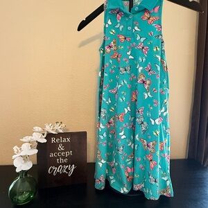 Wonder Nation Teal and Pink Butterfly Top